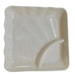 Snacks Plates White Marble Melamine Lifemaker