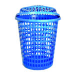 Laundry Basket Round Blue