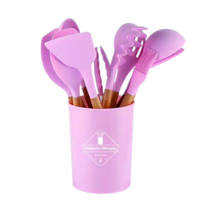 Silicon Spatula Set Pink